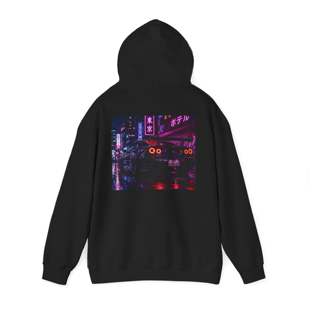 Neon City Nights Hoodie — Retro Cyberpunk Streetwear