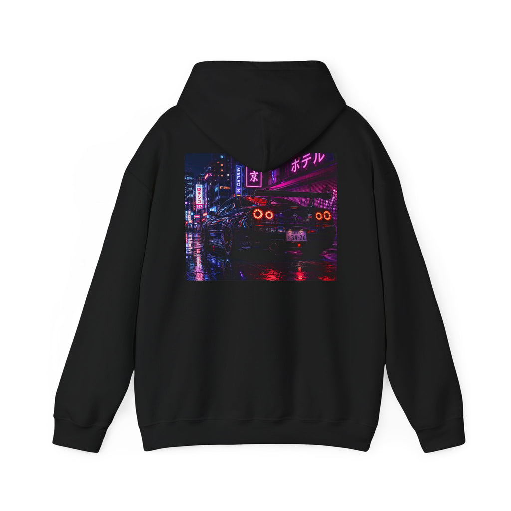 Neon City Nights Hoodie — Retro Cyberpunk Streetwear