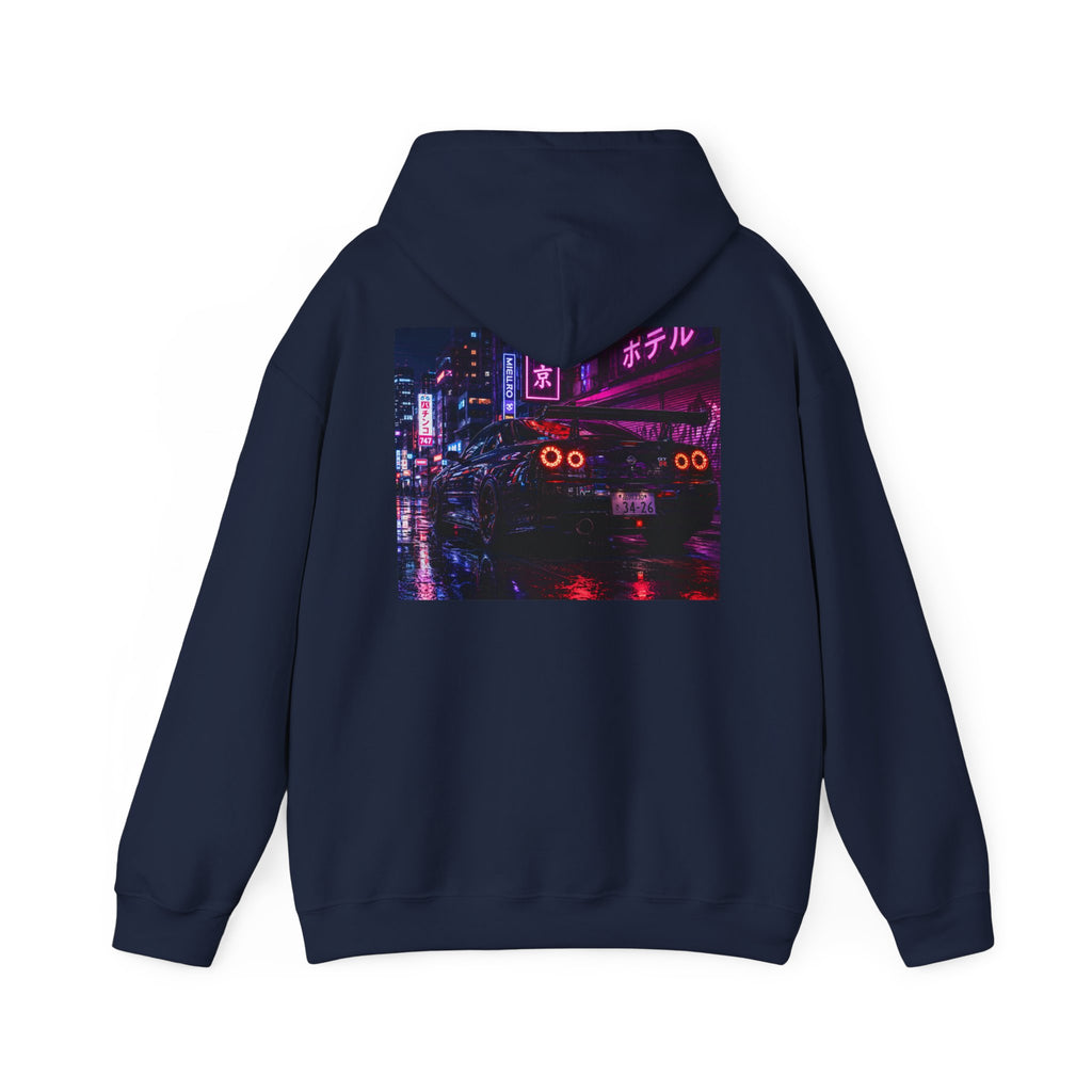Neon City Nights Hoodie — Retro Cyberpunk Streetwear